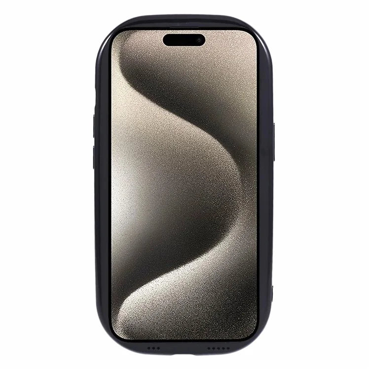 JQ Series For iPhone 15 Plus TPU Case Jelly Shape Anti-scratch Phone Cover (Big Rear Lens Hole)
