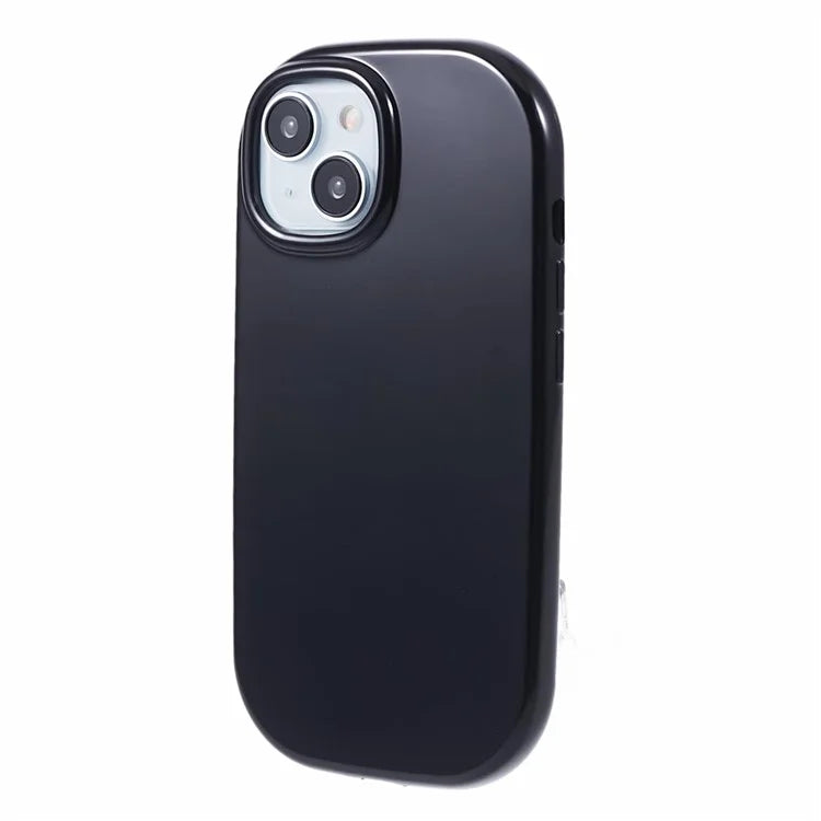 JQ Series For iPhone 15 Plus TPU Case Jelly Shape Anti-scratch Phone Cover (Big Rear Lens Hole)