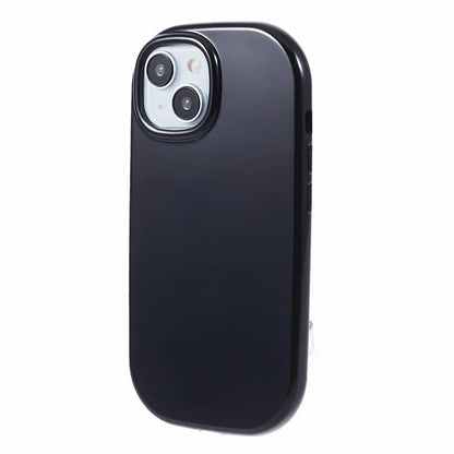 JQ Series For iPhone 15 Plus TPU Case Jelly Shape Anti-scratch Phone Cover (Big Rear Lens Hole)