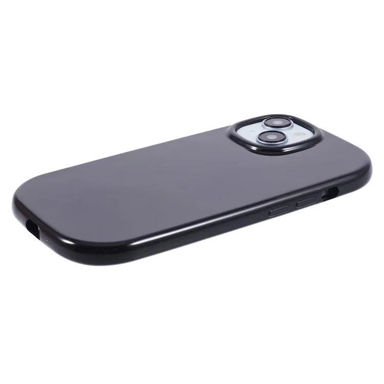 JQ Series For iPhone 15 Plus TPU Case Jelly Shape Anti-scratch Phone Cover (Big Rear Lens Hole)