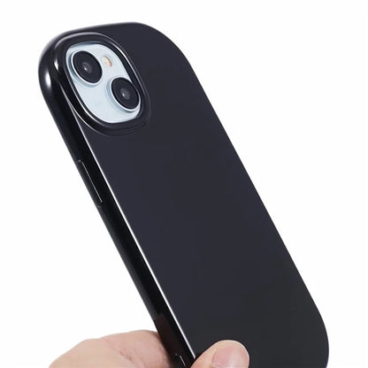 JQ Series For iPhone 15 Plus TPU Case Jelly Shape Anti-scratch Phone Cover (Big Rear Lens Hole)
