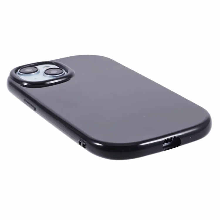 JQ Series For iPhone 15 Plus TPU Case Jelly Shape Anti-scratch Phone Cover (Big Rear Lens Hole)