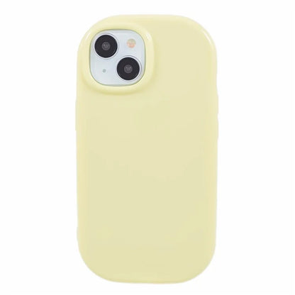 JQ Series For iPhone 15 Plus TPU Case Jelly Shape Anti-scratch Phone Cover (Big Rear Lens Hole)