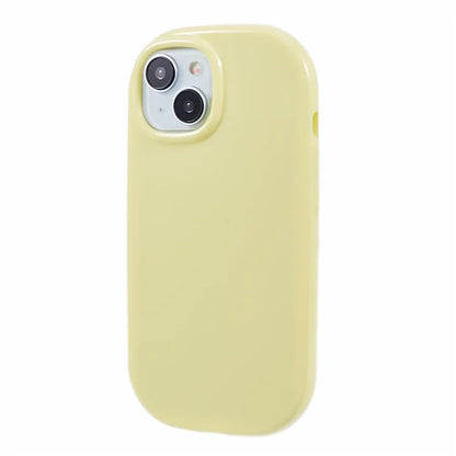 JQ Series For iPhone 15 Plus TPU Case Jelly Shape Anti-scratch Phone Cover (Big Rear Lens Hole)