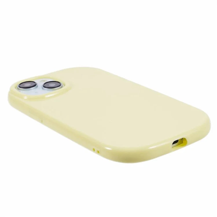 JQ Series For iPhone 15 Plus TPU Case Jelly Shape Anti-scratch Phone Cover (Big Rear Lens Hole)