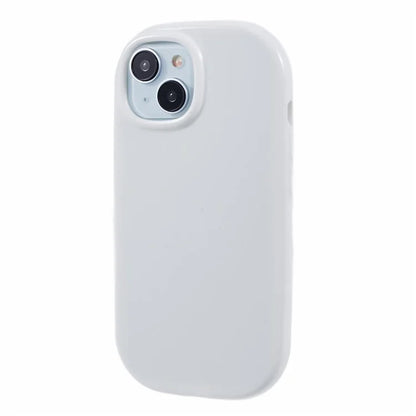 JQ Series For iPhone 15 Plus TPU Case Jelly Shape Anti-scratch Phone Cover (Big Rear Lens Hole)