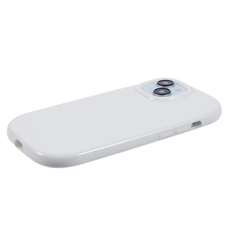 JQ Series For iPhone 15 Plus TPU Case Jelly Shape Anti-scratch Phone Cover (Big Rear Lens Hole)