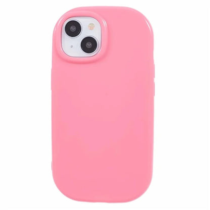 JQ Series For iPhone 15 Plus TPU Case Jelly Shape Anti-scratch Phone Cover (Big Rear Lens Hole)