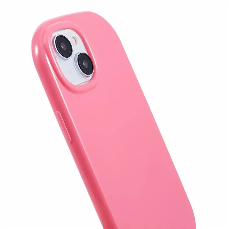 JQ Series For iPhone 15 Plus TPU Case Jelly Shape Anti-scratch Phone Cover (Big Rear Lens Hole)