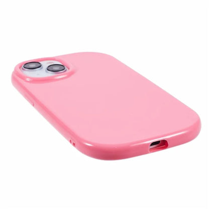 JQ Series For iPhone 15 Plus TPU Case Jelly Shape Anti-scratch Phone Cover (Big Rear Lens Hole)