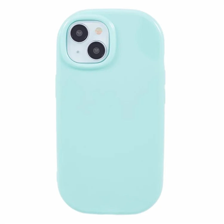 JQ Series For iPhone 15 Plus TPU Case Jelly Shape Anti-scratch Phone Cover (Big Rear Lens Hole)