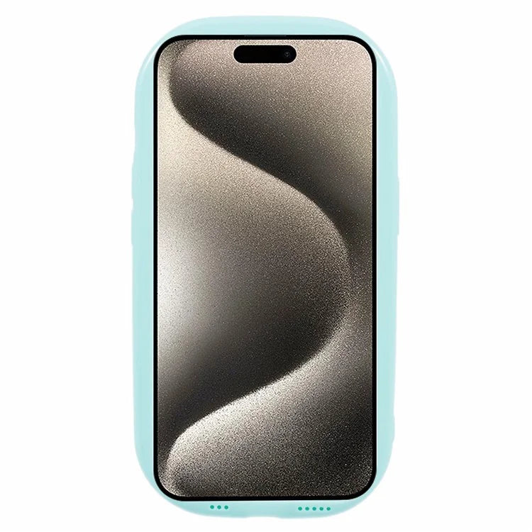JQ Series For iPhone 15 Plus TPU Case Jelly Shape Anti-scratch Phone Cover (Big Rear Lens Hole)