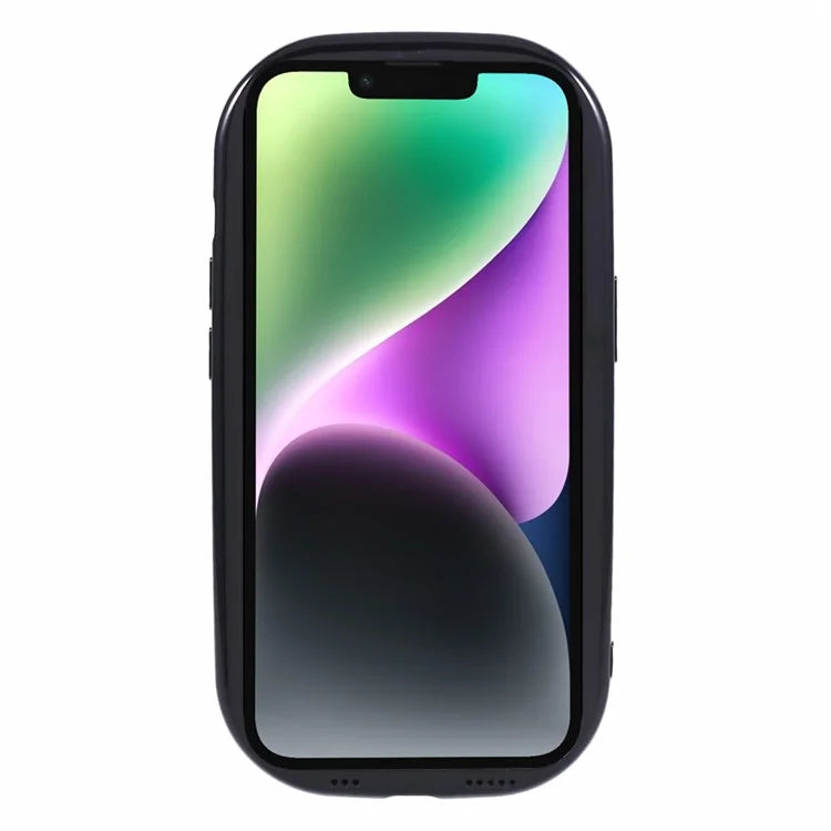 JQ Series For iPhone 14 Case Solid Color Flexible TPU Phone Cover (Big Rear Lens Hole)