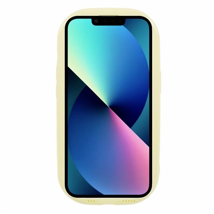 JQ Series For iPhone 13 Case Jelly Shape Scratch-resistant TPU Cover (Big Rear Lens Hole)