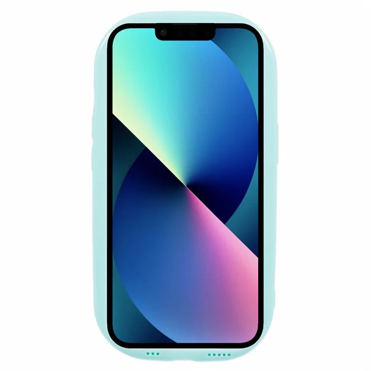 JQ Series For iPhone 13 Case Jelly Shape Scratch-resistant TPU Cover (Big Rear Lens Hole)