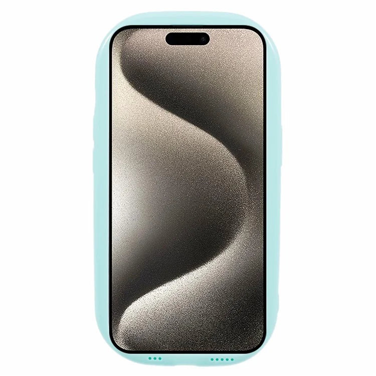 JQ Series For iPhone 15 TPU Case Jelly Shape Phone Cover Protector (Big Rear Lens Hole)