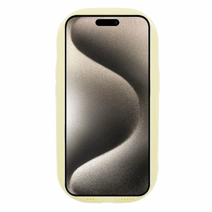 JQ Series For iPhone 15 TPU Case Jelly Shape Phone Cover Protector (Big Rear Lens Hole)