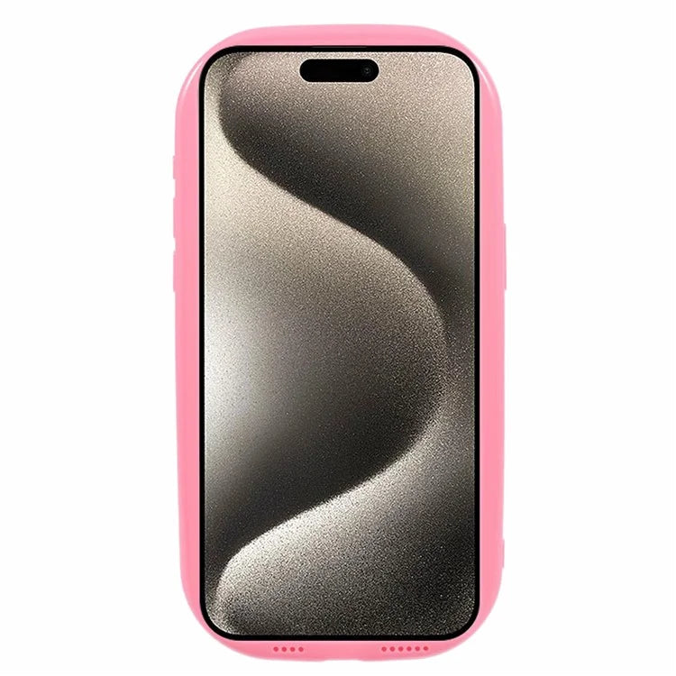 JQ Series For iPhone 15 Pro Max Phone Case Jelly Shape TPU Cover (Big Rear Lens Hole)