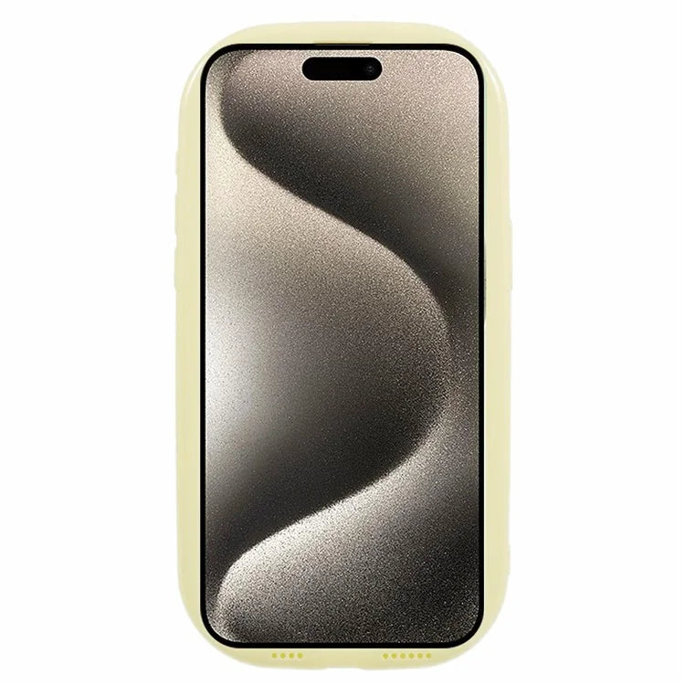 JQ Series For iPhone 15 Pro Max Phone Case Jelly Shape TPU Cover (Big Rear Lens Hole)