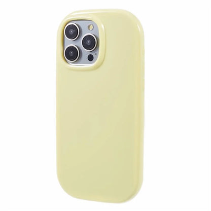 JQ Series For iPhone 15 Pro Max Phone Case Jelly Shape TPU Cover (Big Rear Lens Hole)