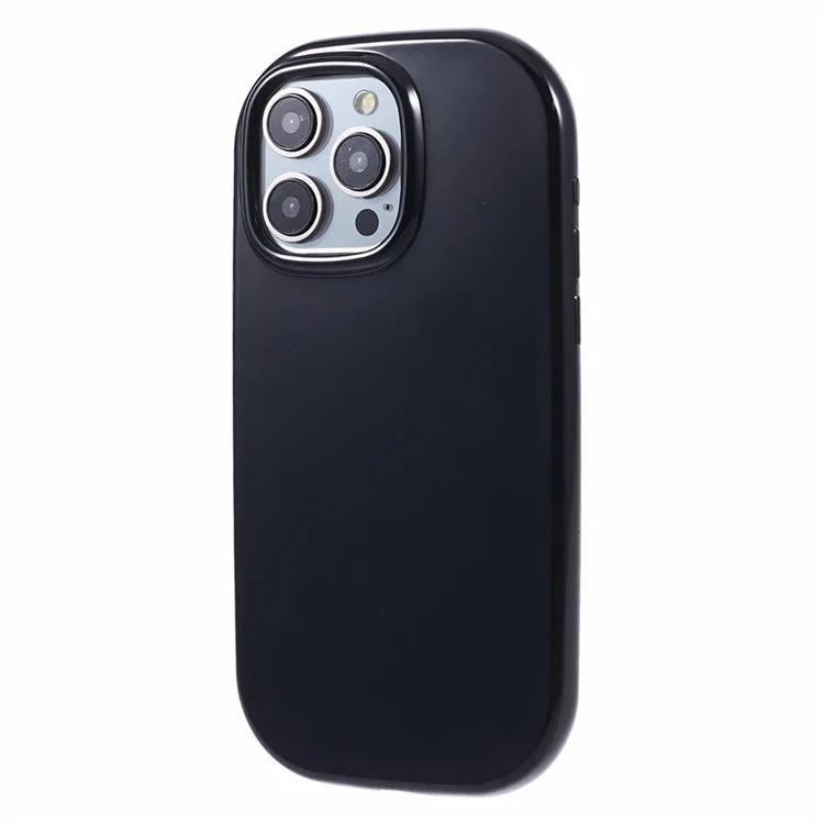 JQ Series For iPhone 14 Pro Case Jelly Shape Solid Color TPU Cover (Big Rear Lens Hole)
