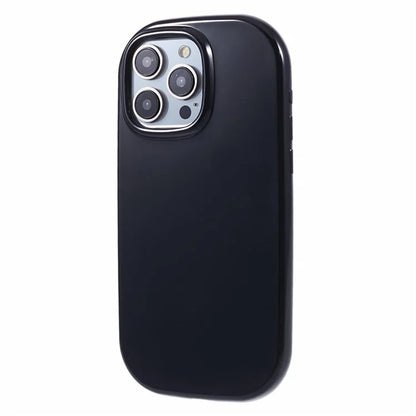 JQ Series For iPhone 14 Pro Case Jelly Shape Solid Color TPU Cover (Big Rear Lens Hole)
