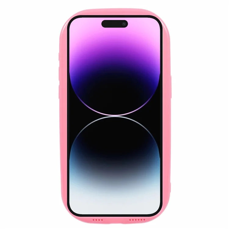 JQ Series For iPhone 14 Pro Case Jelly Shape Solid Color TPU Cover (Big Rear Lens Hole)