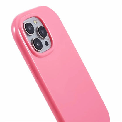 JQ Series For iPhone 14 Pro Case Jelly Shape Solid Color TPU Cover (Big Rear Lens Hole)