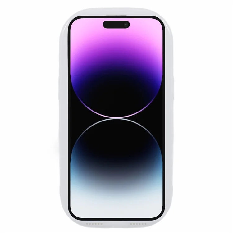 JQ Series For iPhone 14 Pro Case Jelly Shape Solid Color TPU Cover (Big Rear Lens Hole)