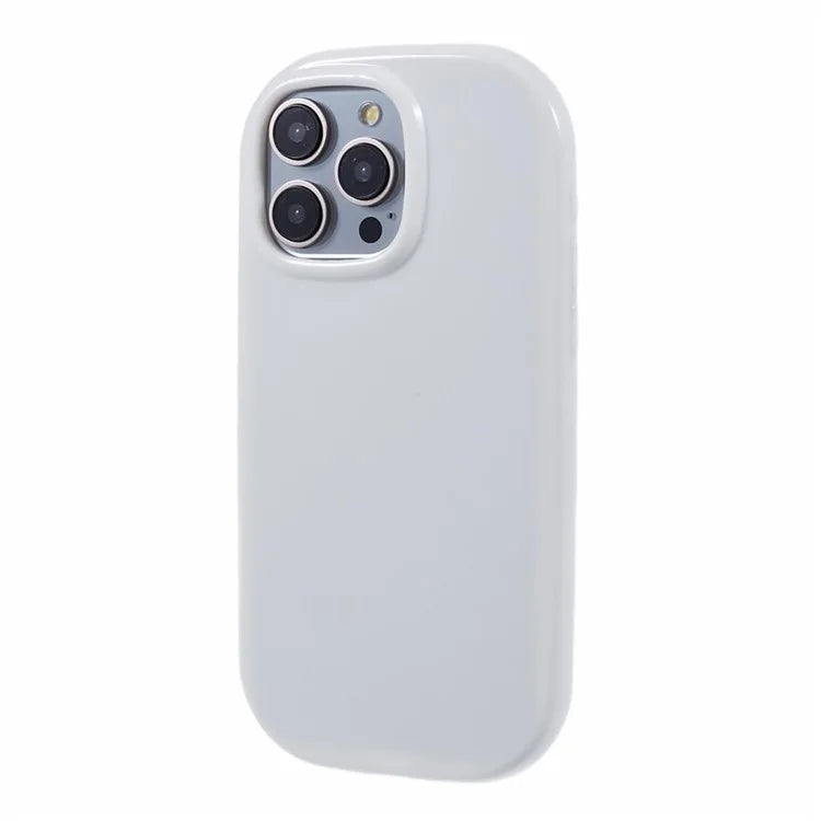 JQ Series For iPhone 14 Pro Case Jelly Shape Solid Color TPU Cover (Big Rear Lens Hole)