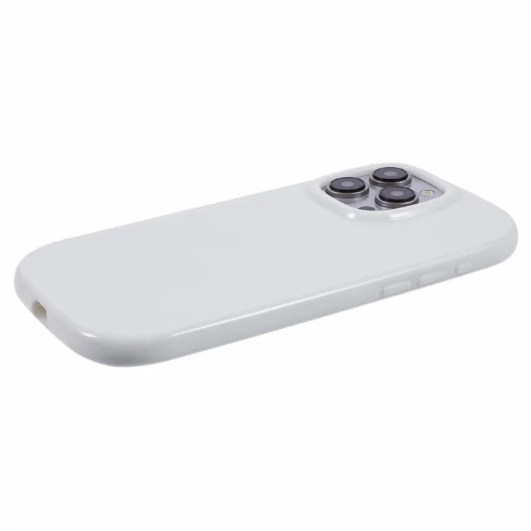 JQ Series For iPhone 14 Pro Case Jelly Shape Solid Color TPU Cover (Big Rear Lens Hole)