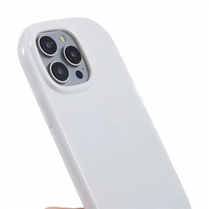 JQ Series For iPhone 14 Pro Case Jelly Shape Solid Color TPU Cover (Big Rear Lens Hole)