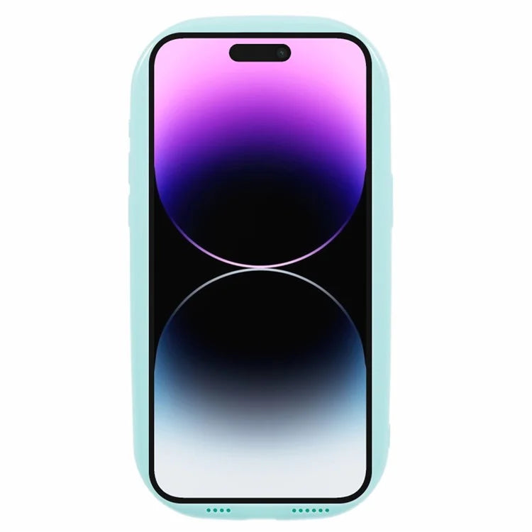 JQ Series For iPhone 14 Pro Case Jelly Shape Solid Color TPU Cover (Big Rear Lens Hole)