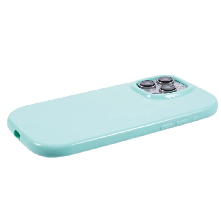 JQ Series For iPhone 14 Pro Case Jelly Shape Solid Color TPU Cover (Big Rear Lens Hole)