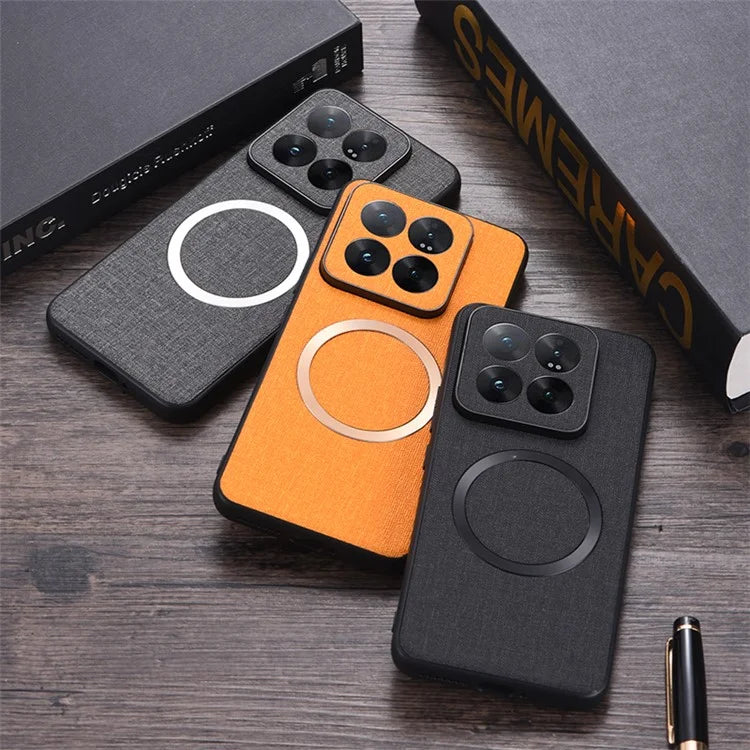 For iPhone 14 Pro Case Shockproof Soft TPU+Cloth Slim Phone Cover