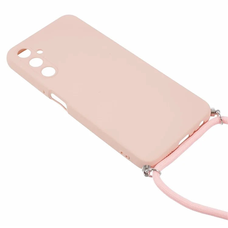 For Samsung Galaxy A05s 4G TPU Phone Case Microfiber Lining Rubberized Cover with Lanyard