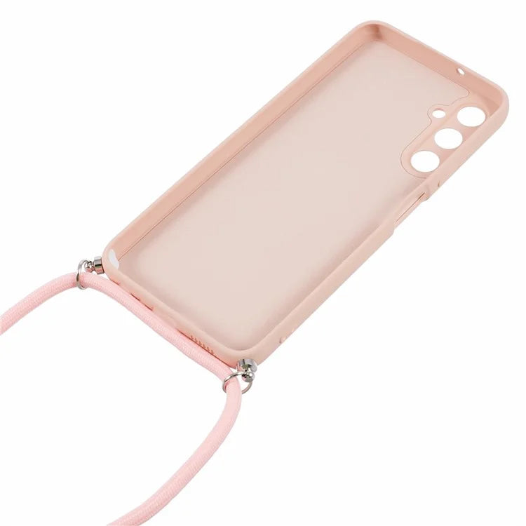 For Samsung Galaxy A05s 4G TPU Phone Case Microfiber Lining Rubberized Cover with Lanyard