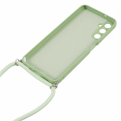 For Samsung Galaxy A05s 4G TPU Phone Case Microfiber Lining Rubberized Cover with Lanyard