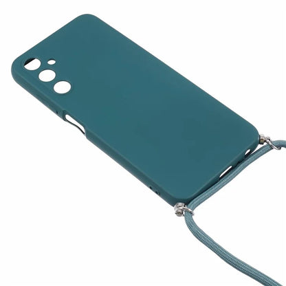 For Samsung Galaxy A05s 4G TPU Phone Case Microfiber Lining Rubberized Cover with Lanyard