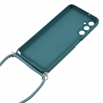 For Samsung Galaxy A05s 4G TPU Phone Case Microfiber Lining Rubberized Cover with Lanyard