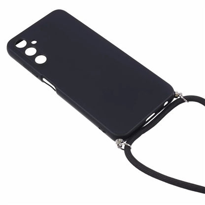 For Samsung Galaxy A05s 4G TPU Phone Case Microfiber Lining Rubberized Cover with Lanyard