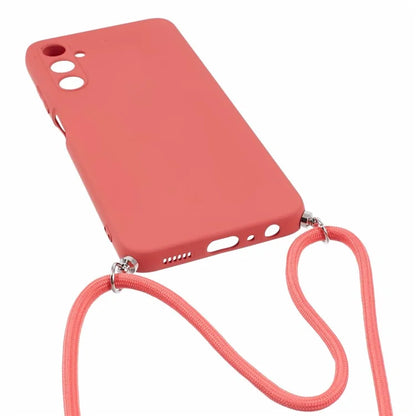 For Samsung Galaxy A05s 4G TPU Phone Case Microfiber Lining Rubberized Cover with Lanyard