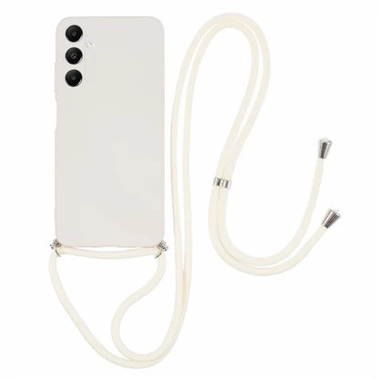 For Samsung Galaxy A05s 4G TPU Phone Case Microfiber Lining Rubberized Cover with Lanyard
