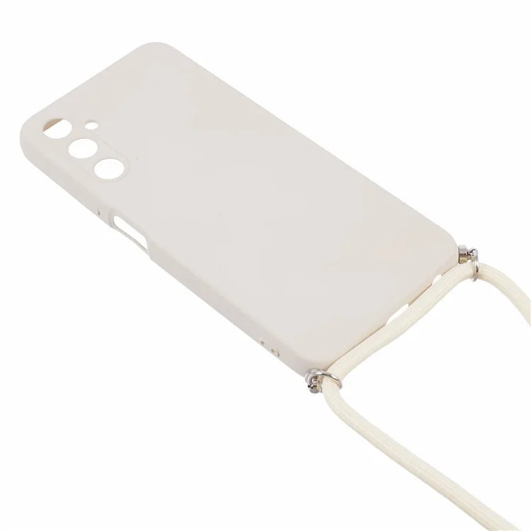 For Samsung Galaxy A05s 4G TPU Phone Case Microfiber Lining Rubberized Cover with Lanyard