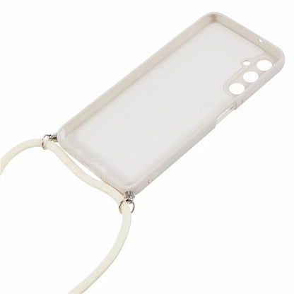 For Samsung Galaxy A05s 4G TPU Phone Case Microfiber Lining Rubberized Cover with Lanyard