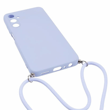 For Samsung Galaxy A05s 4G TPU Phone Case Microfiber Lining Rubberized Cover with Lanyard