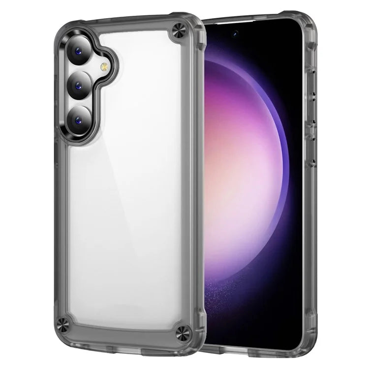 For Samsung Galaxy S24 Case Anti-drop TPU Frame Clear PC Back Cover