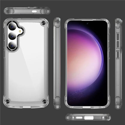 For Samsung Galaxy S24 Case Anti-drop TPU Frame Clear PC Back Cover