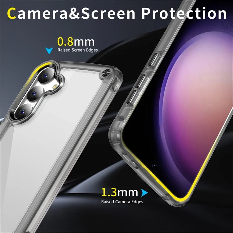 For Samsung Galaxy S24 Case Anti-drop TPU Frame Clear PC Back Cover