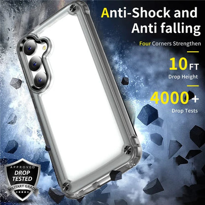 For Samsung Galaxy S24 Case Anti-drop TPU Frame Clear PC Back Cover